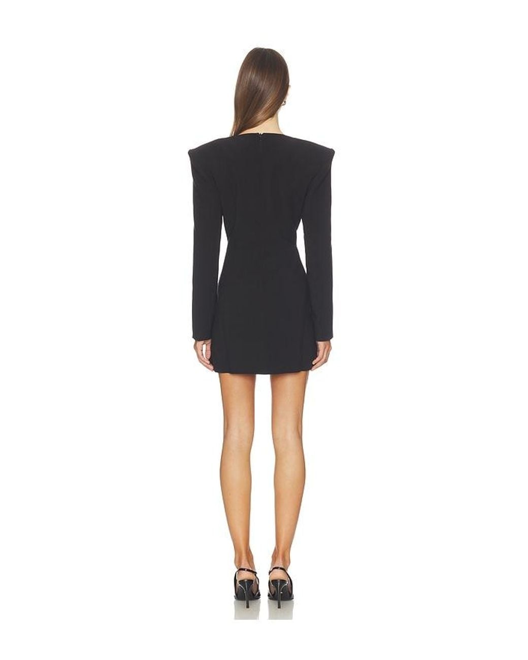 Bardot Black Olivia Structured Mini Dress