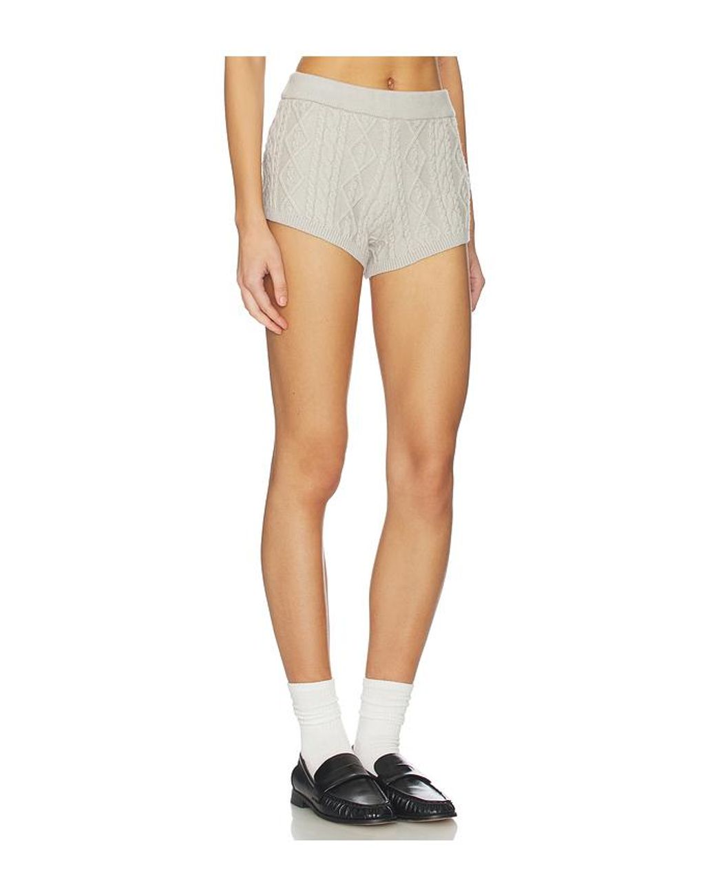 Lioness White Housewife Knit Short