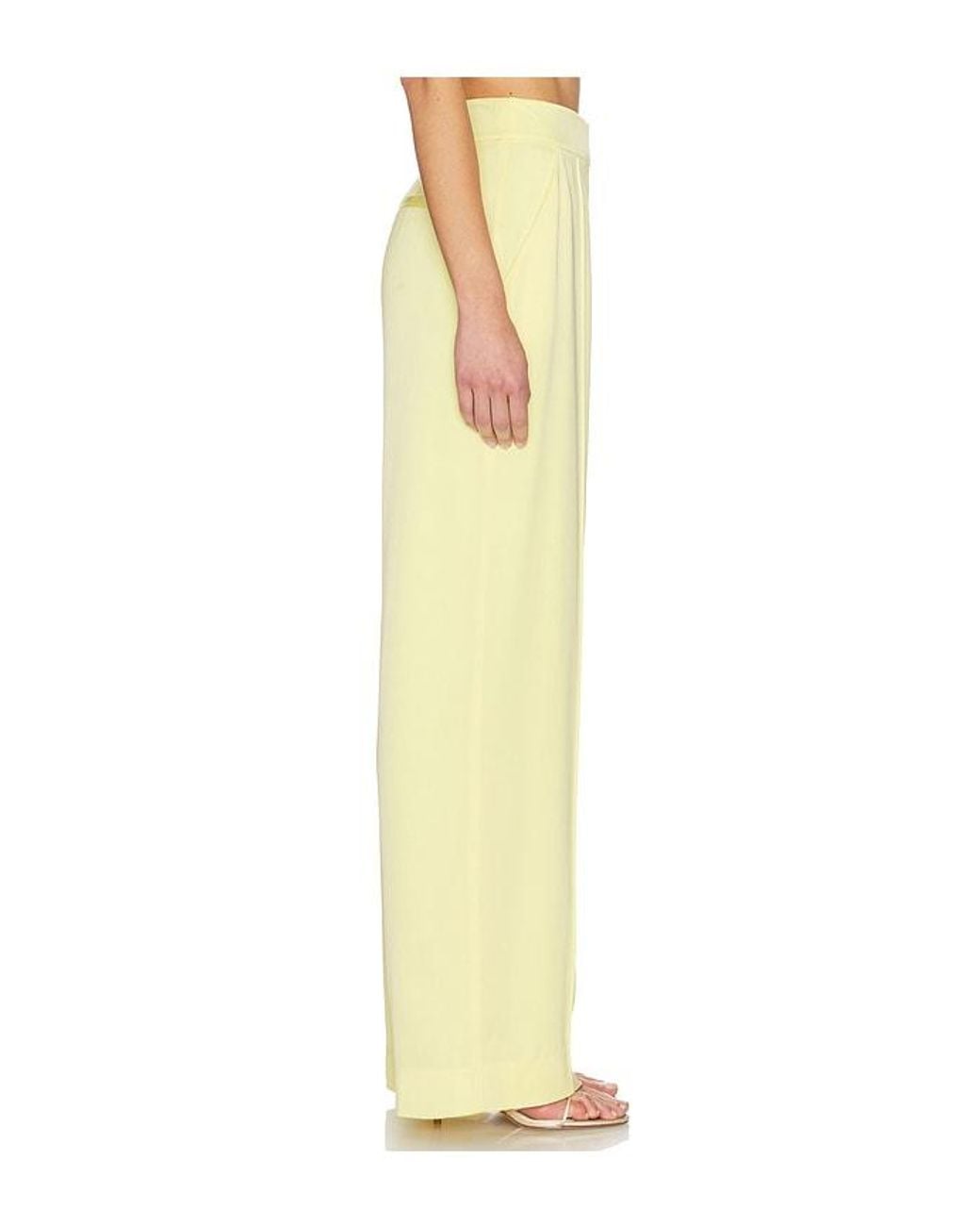 Jonathan Simkhai Yellow Kyra Wide Leg Pant