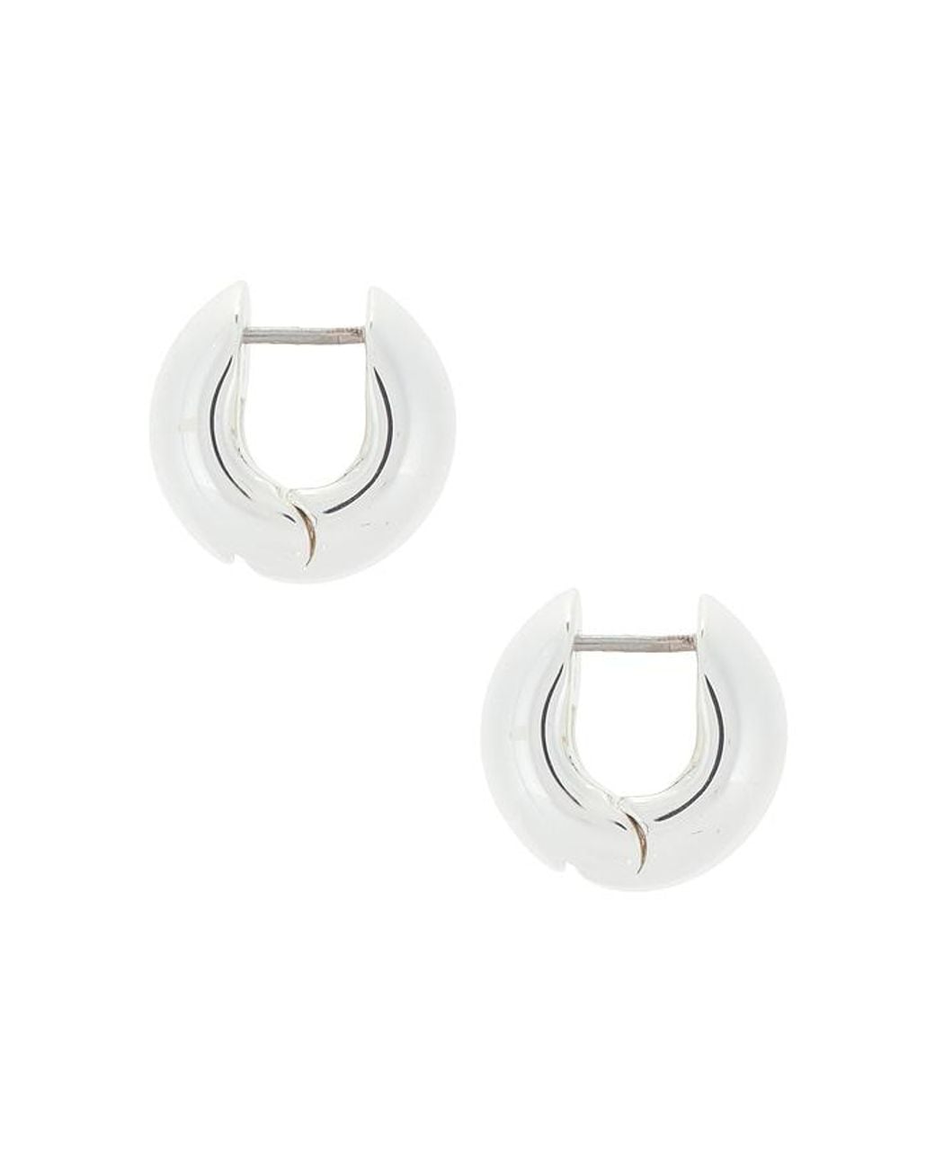 Jenny Bird White Mini Gemma Hoops