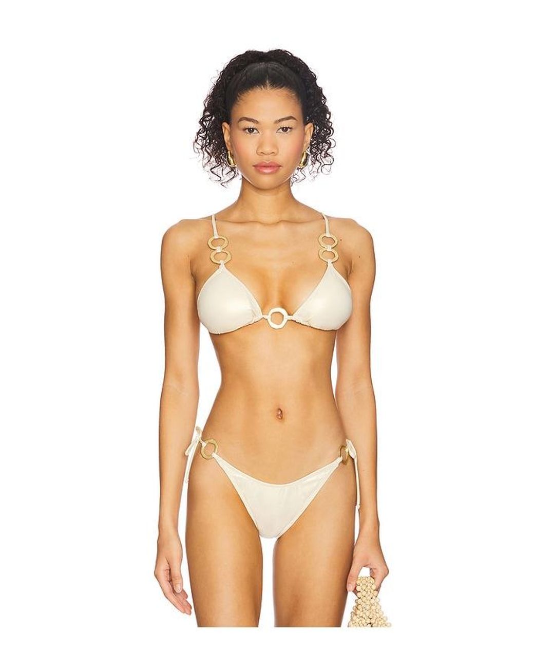YELLOW THE LABEL Multicolor Willow Ring Bikini Top