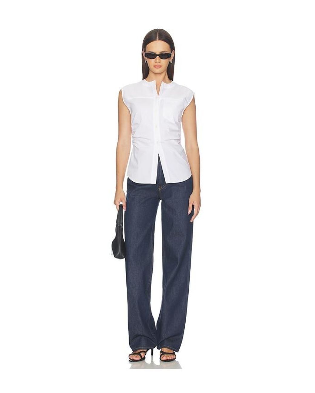Veronica Beard White Harini Top