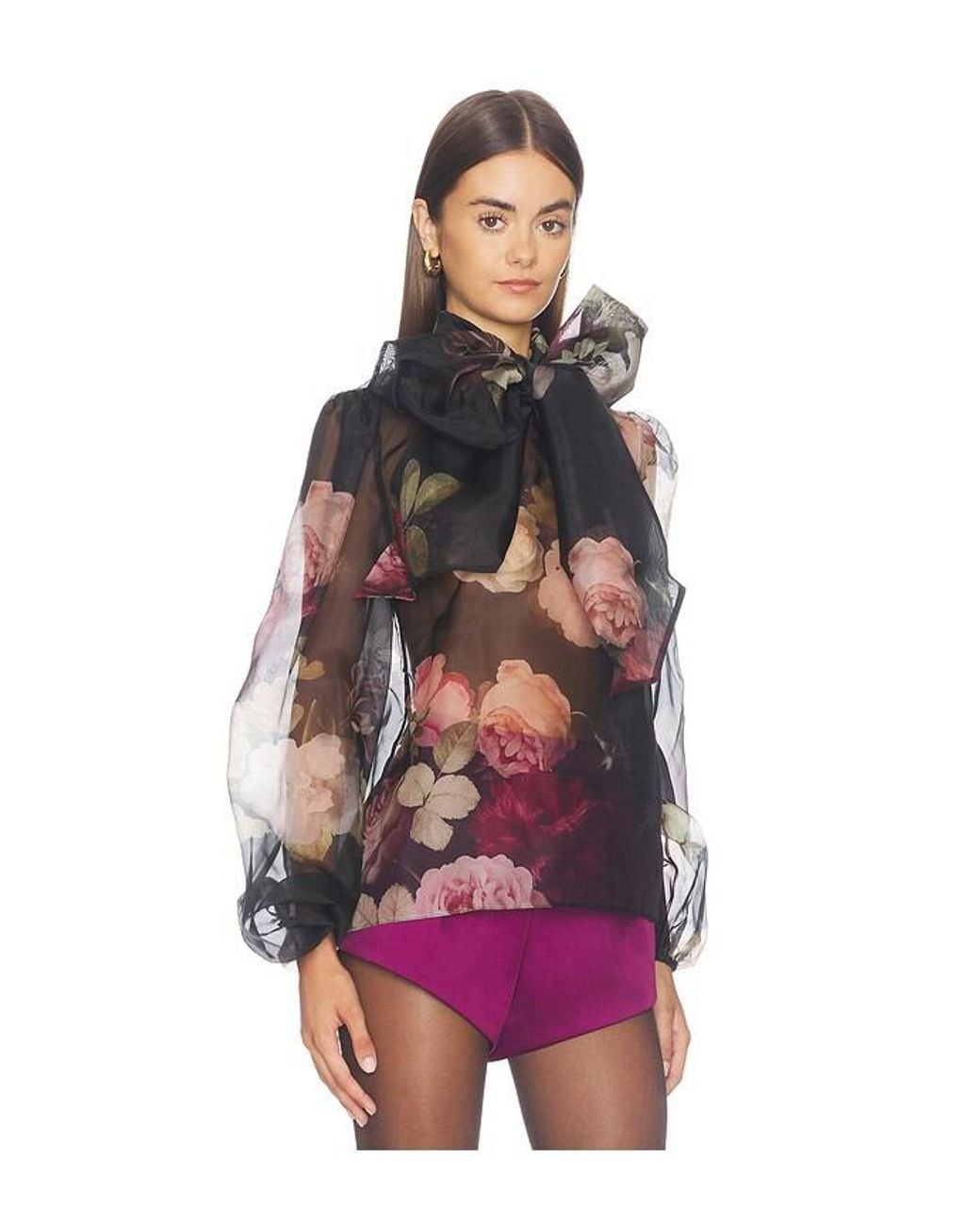 retroféte Multicolor Peregrine Blouse