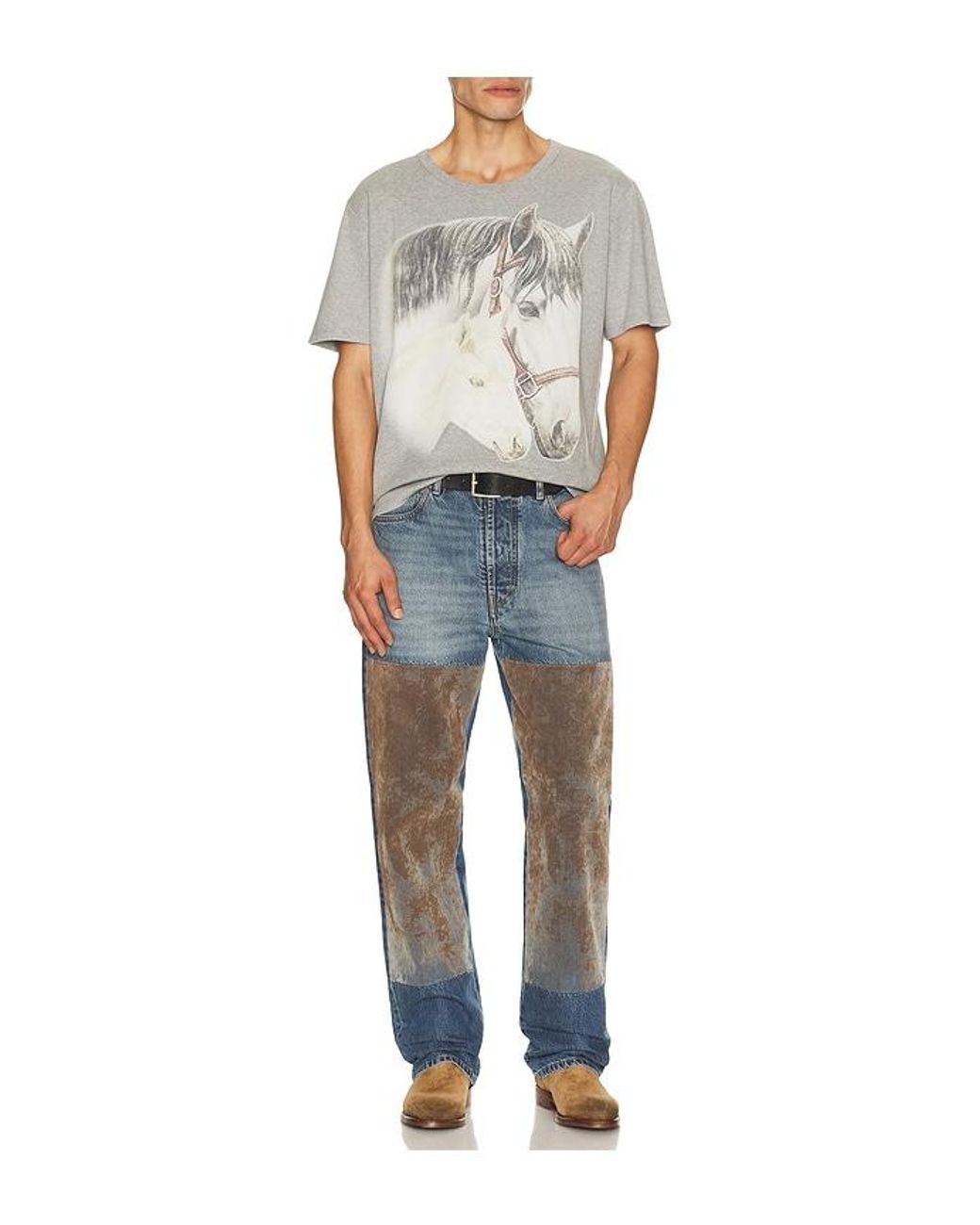 MM6 by Maison Margiela Blue T-Shirt for men