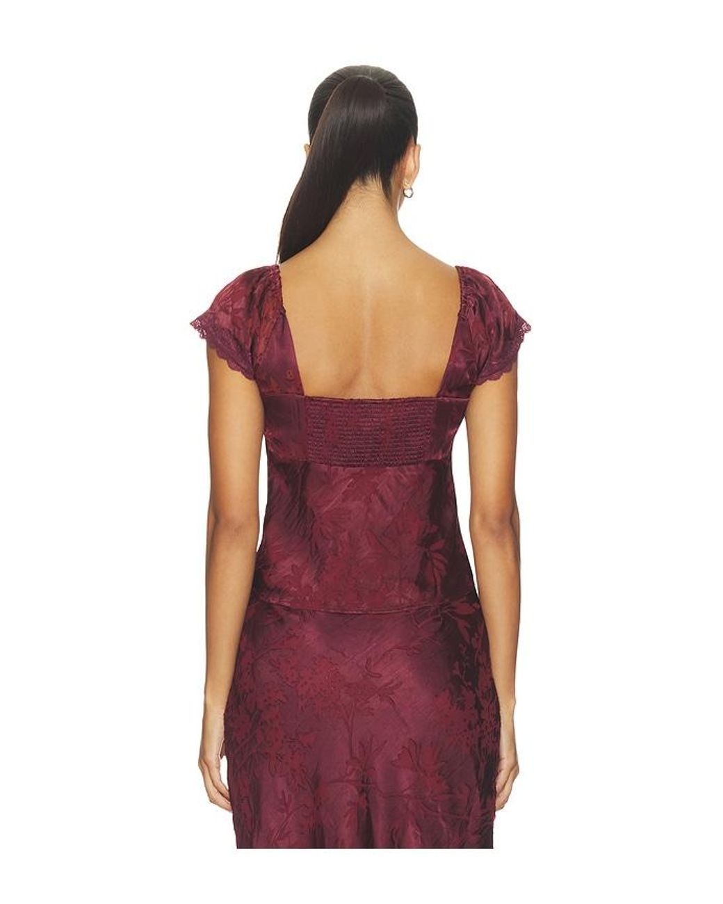 Astr Red Vanessa Top