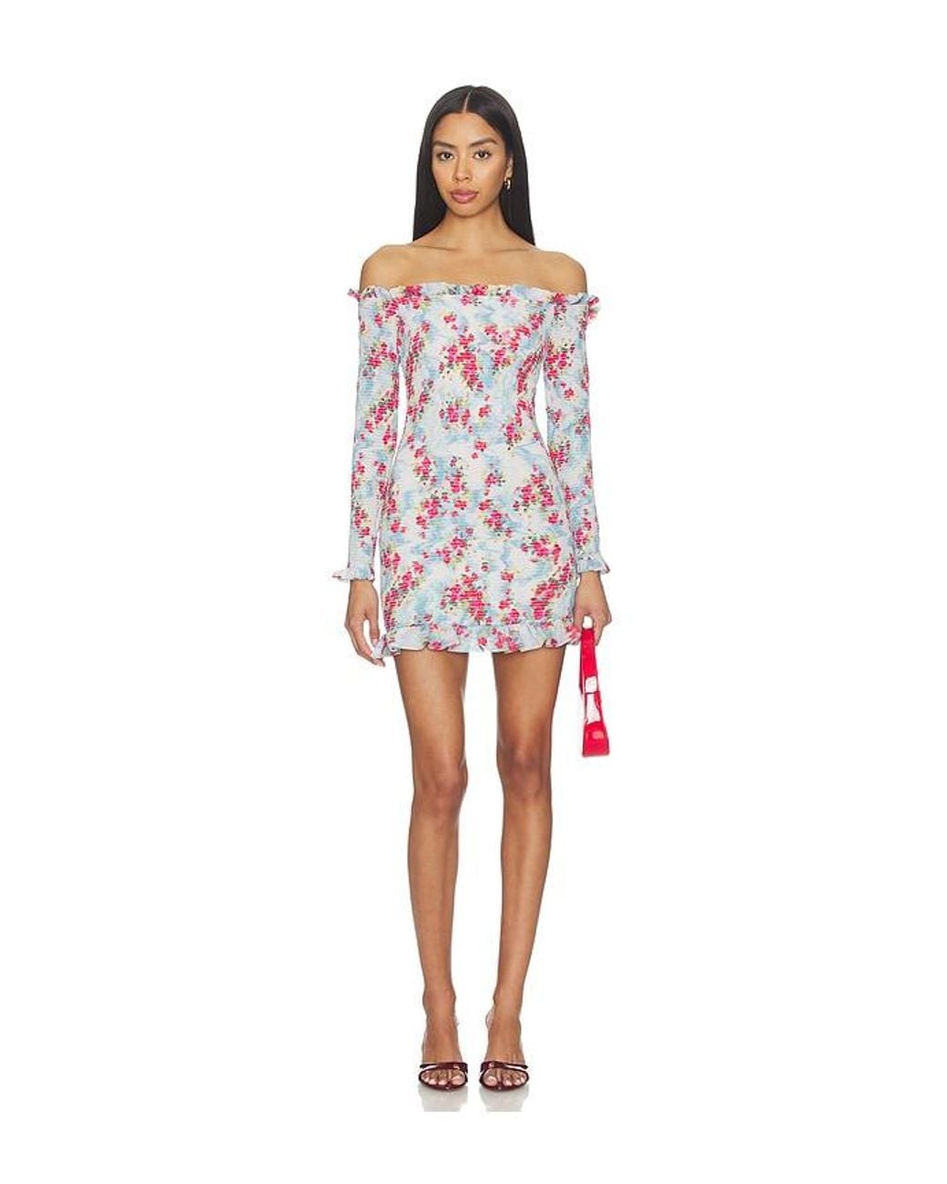 AFRM Red Peck Dress