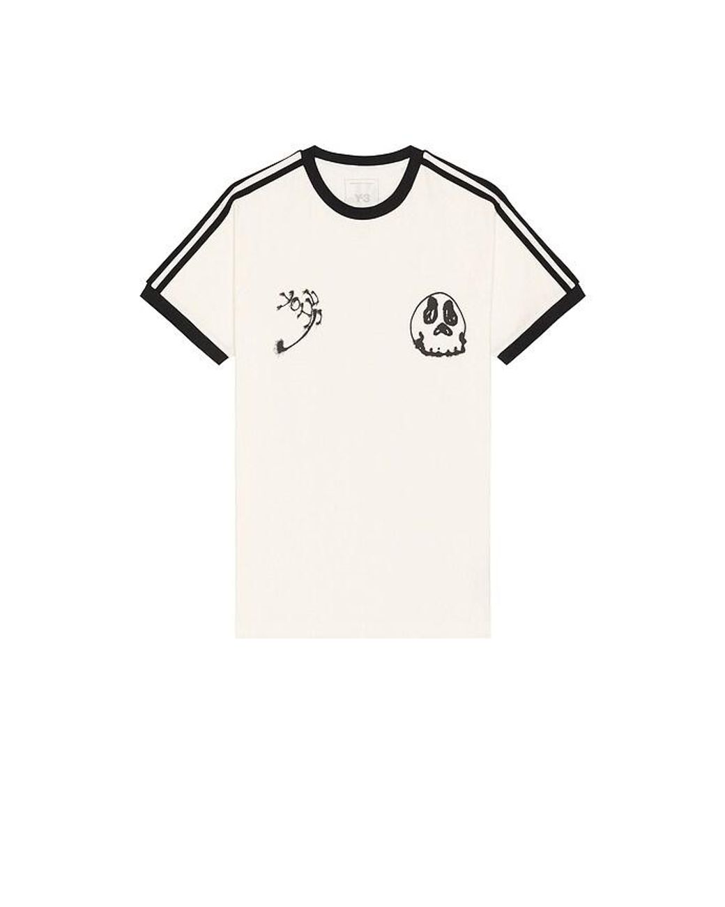 Y-3 White Gfx Cali Tee for men