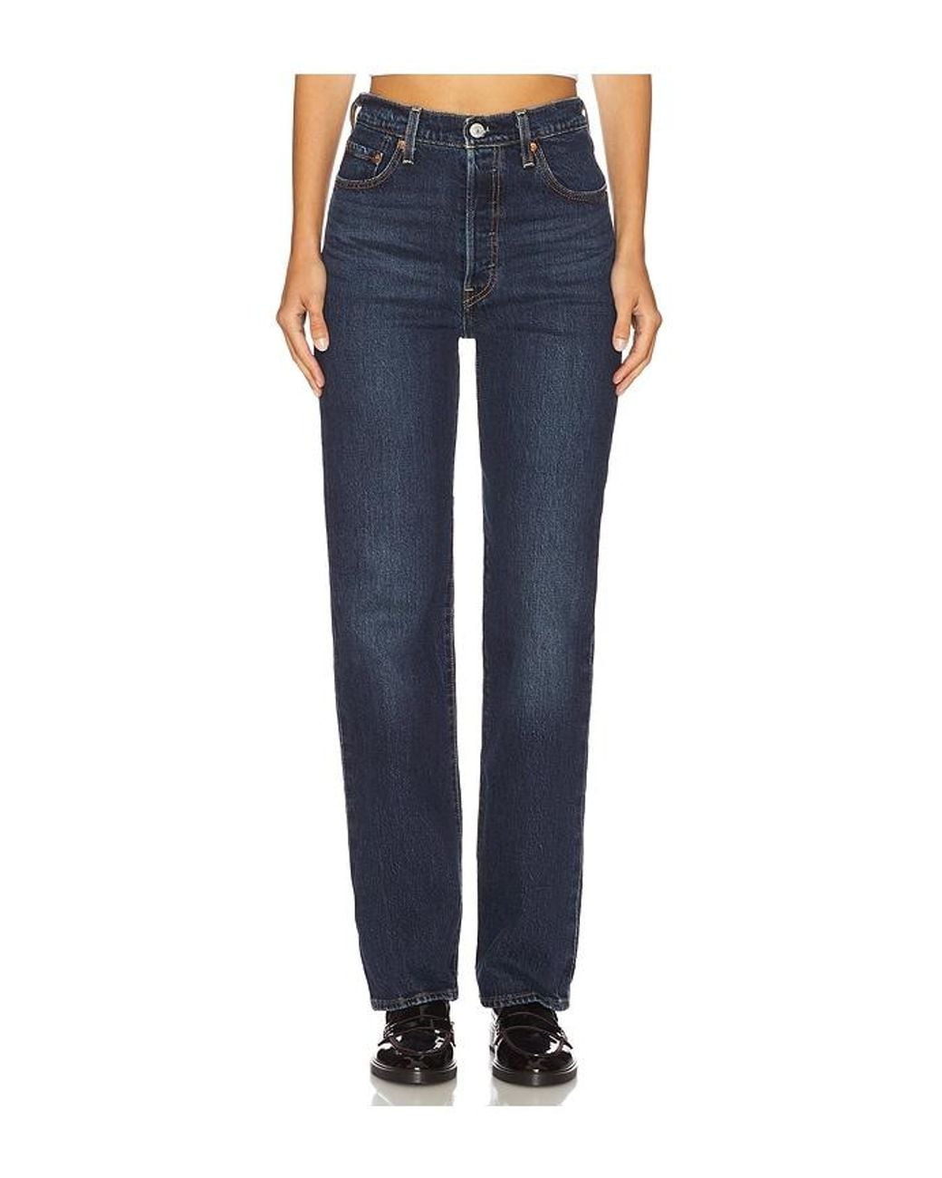 Levi's Blue Ribcage Full Length Jeans