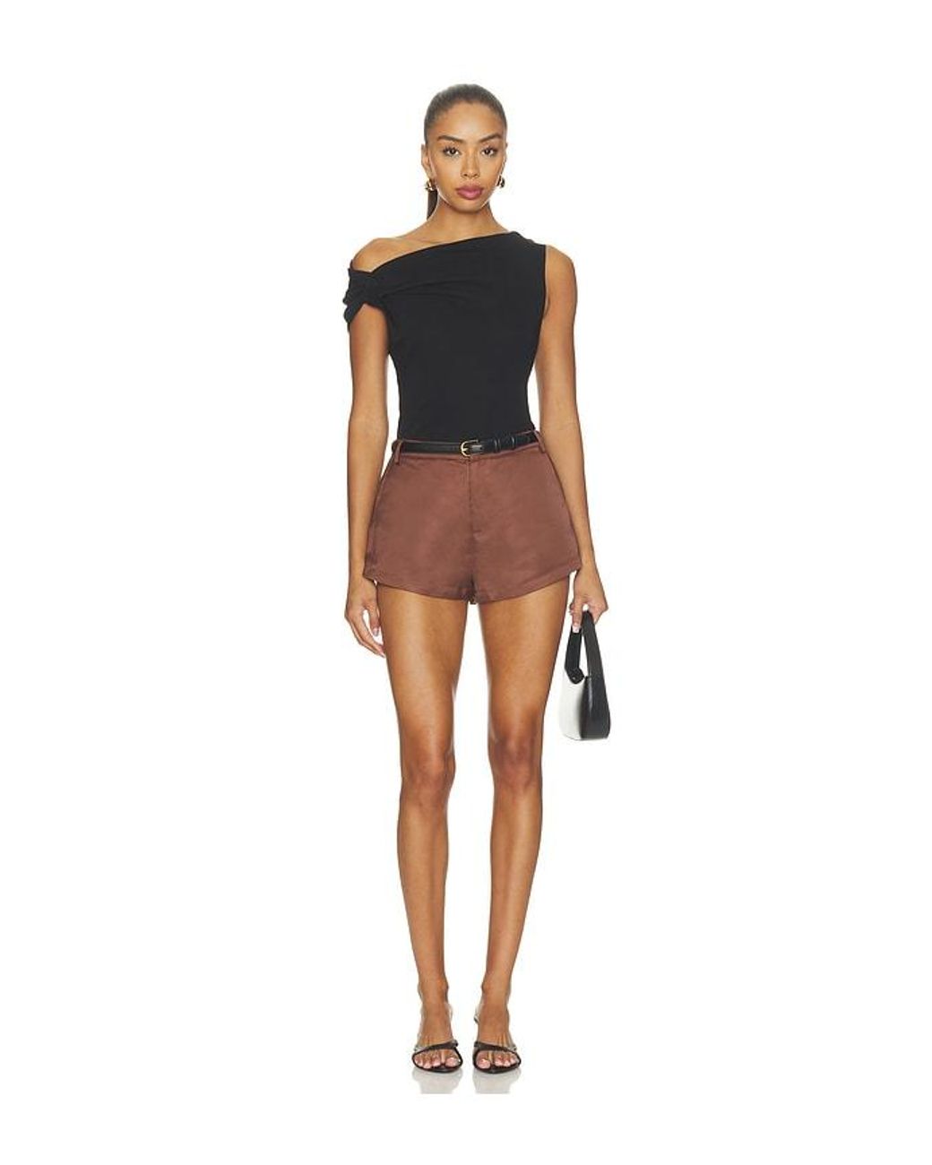 superdown Brown Shorts Jacinth