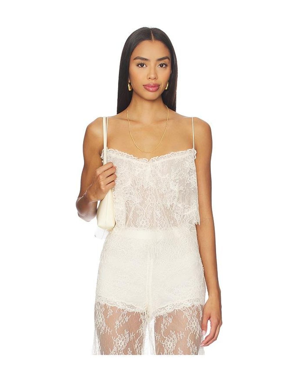 LoveShackFancy White Zhanya Top