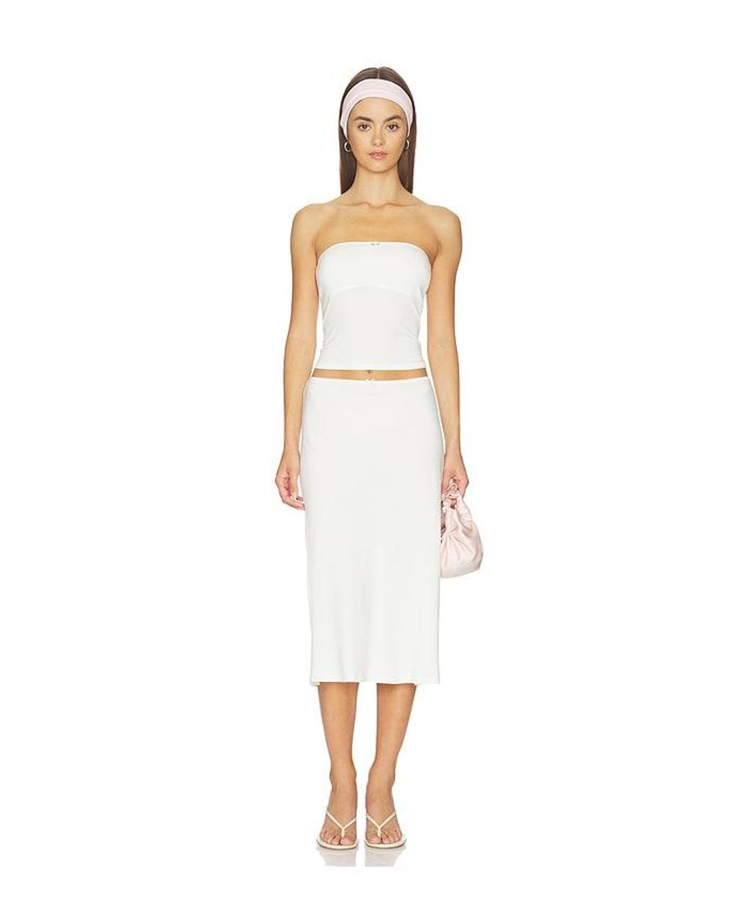 RAT BOI White Contour Tube Top