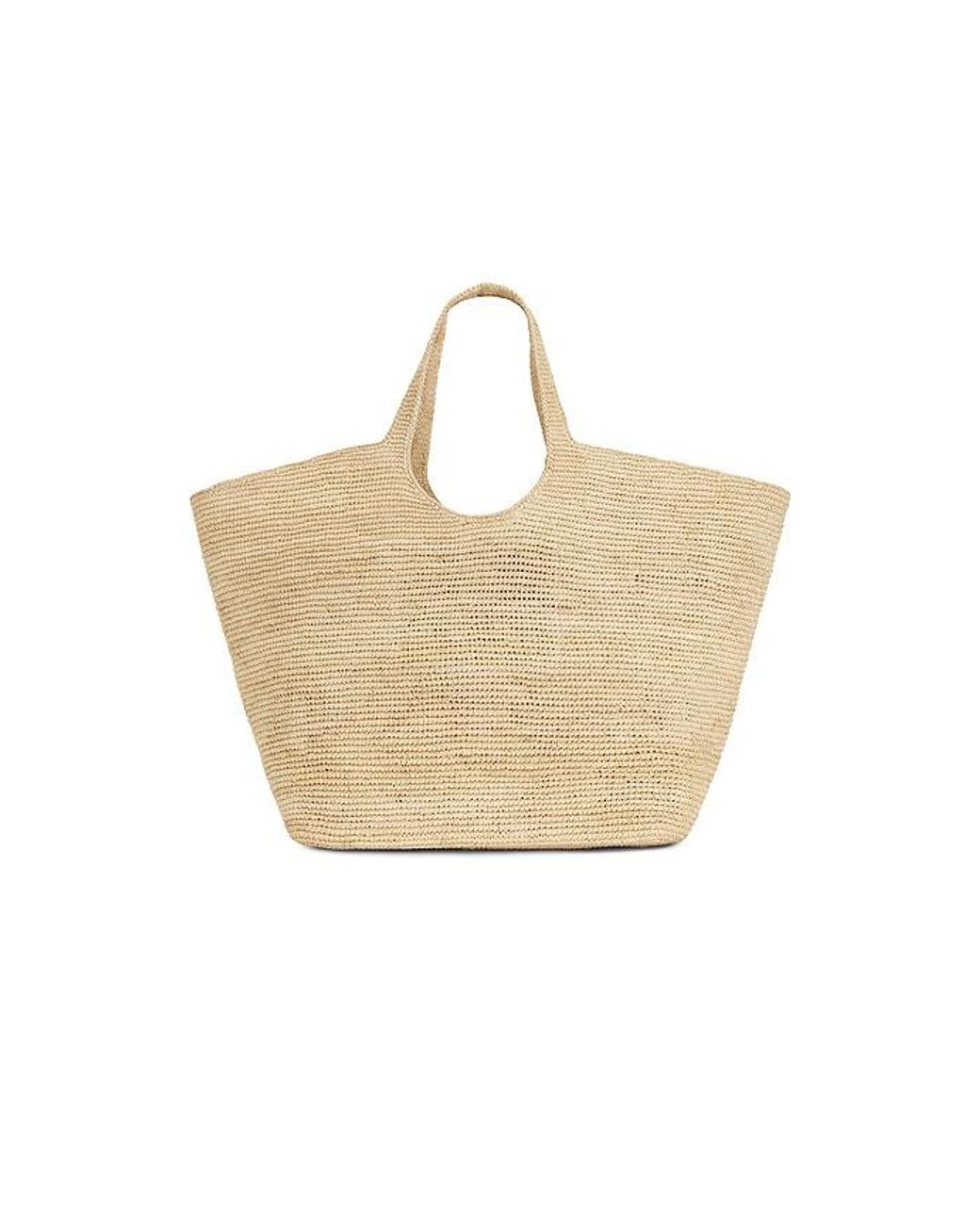 Anine Bing Natural Lili Tote Raphia Bag