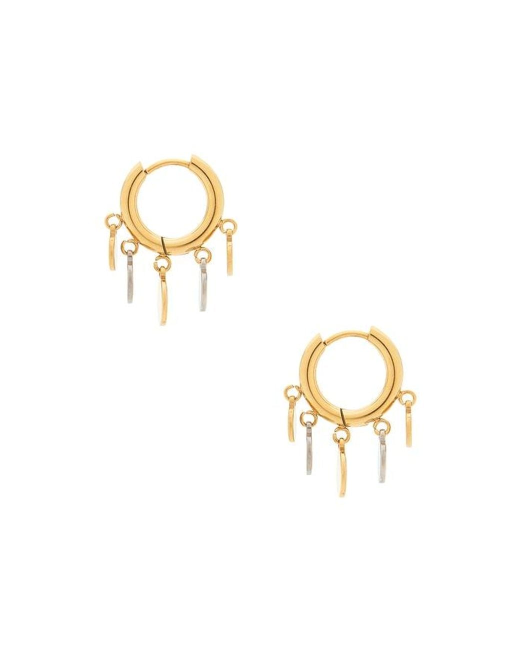 petit moments Metallic Coin Charm Earrings