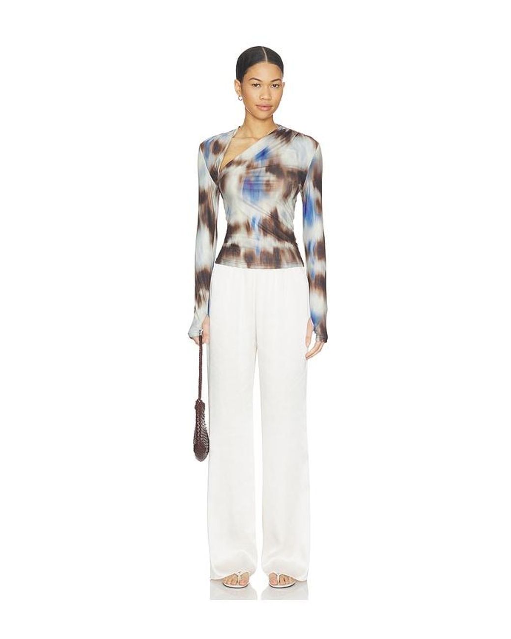 Madison The Label White X Revolve Laury Mesh Top
