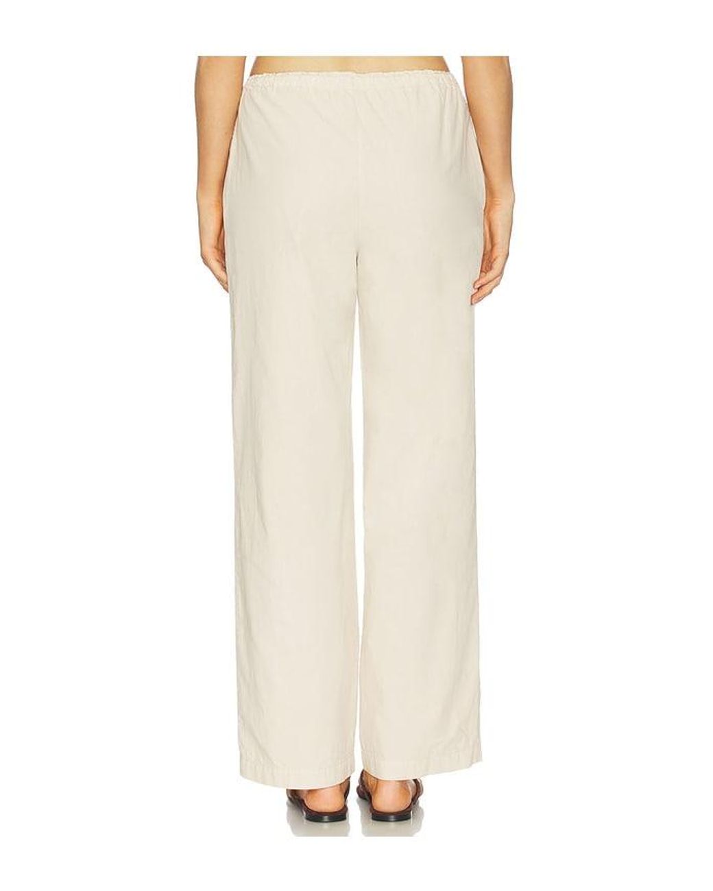 VIR VITA White Siena Cotton Poplin Pant