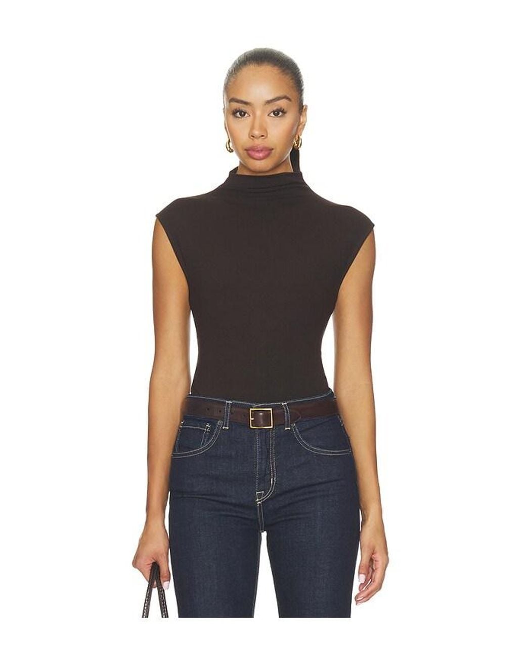 Sold Out NYC Blue The Mock Neck Top