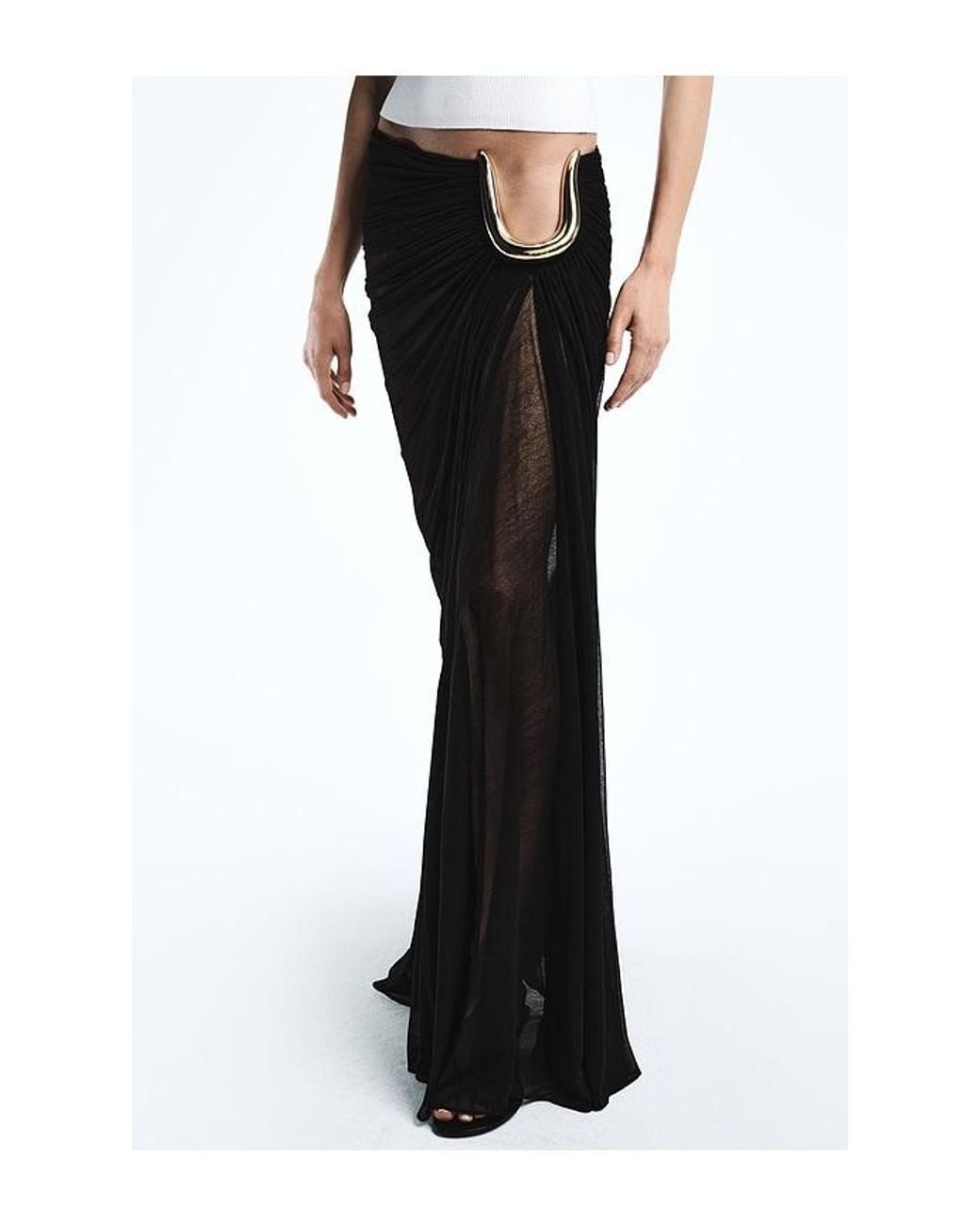 REVOLVE LOS ANGELES White Leora Maxi Skirt