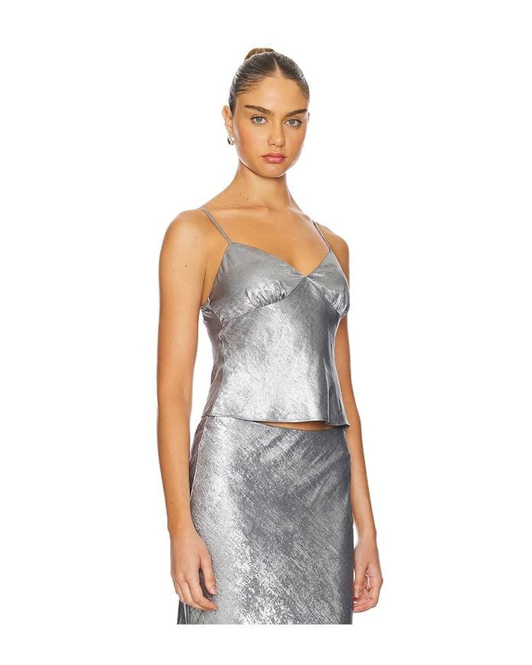 Nia White Moss Top