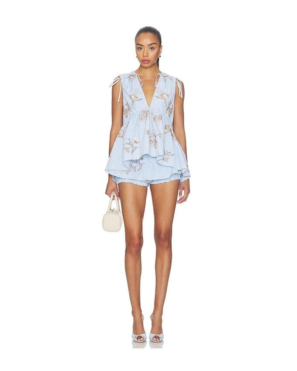 AKNVAS Blue Aja Bloomer Popin Skort