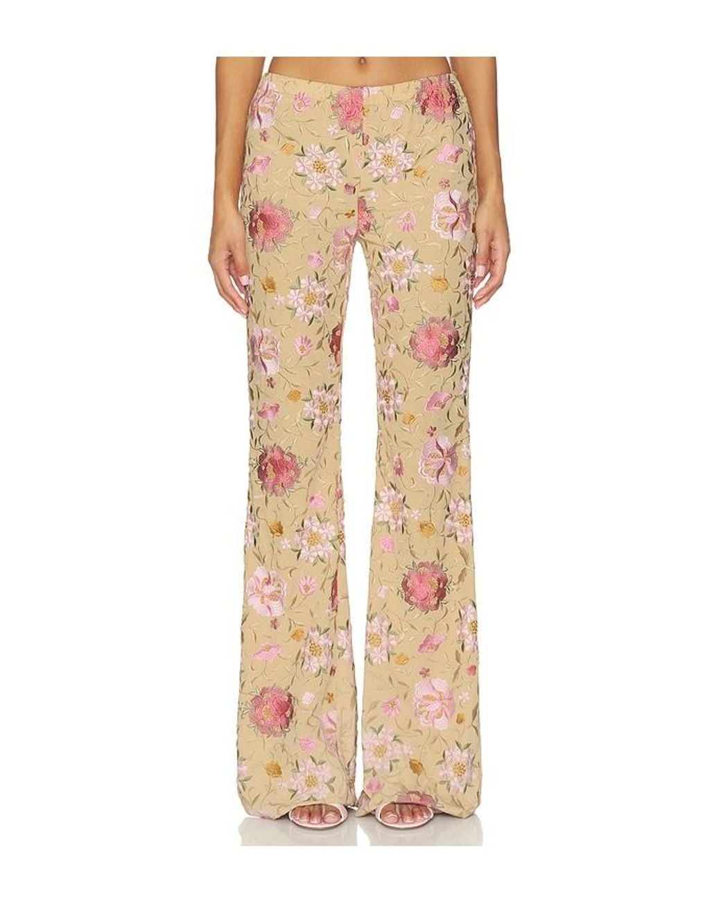 LoveShackFancy Natural Janae Pant