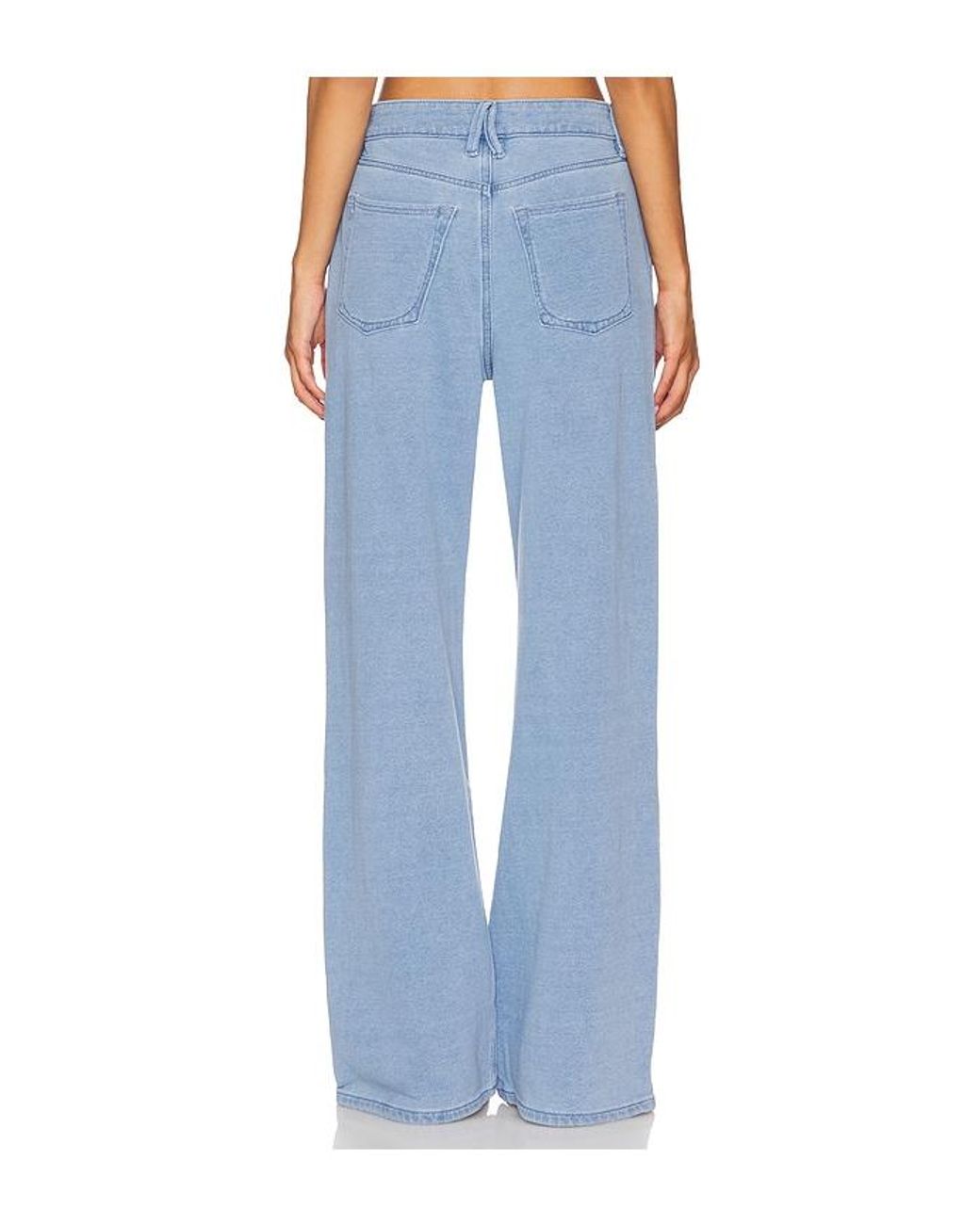 GOOD AMERICAN Blue Jeanius Good Ease Sweatpants