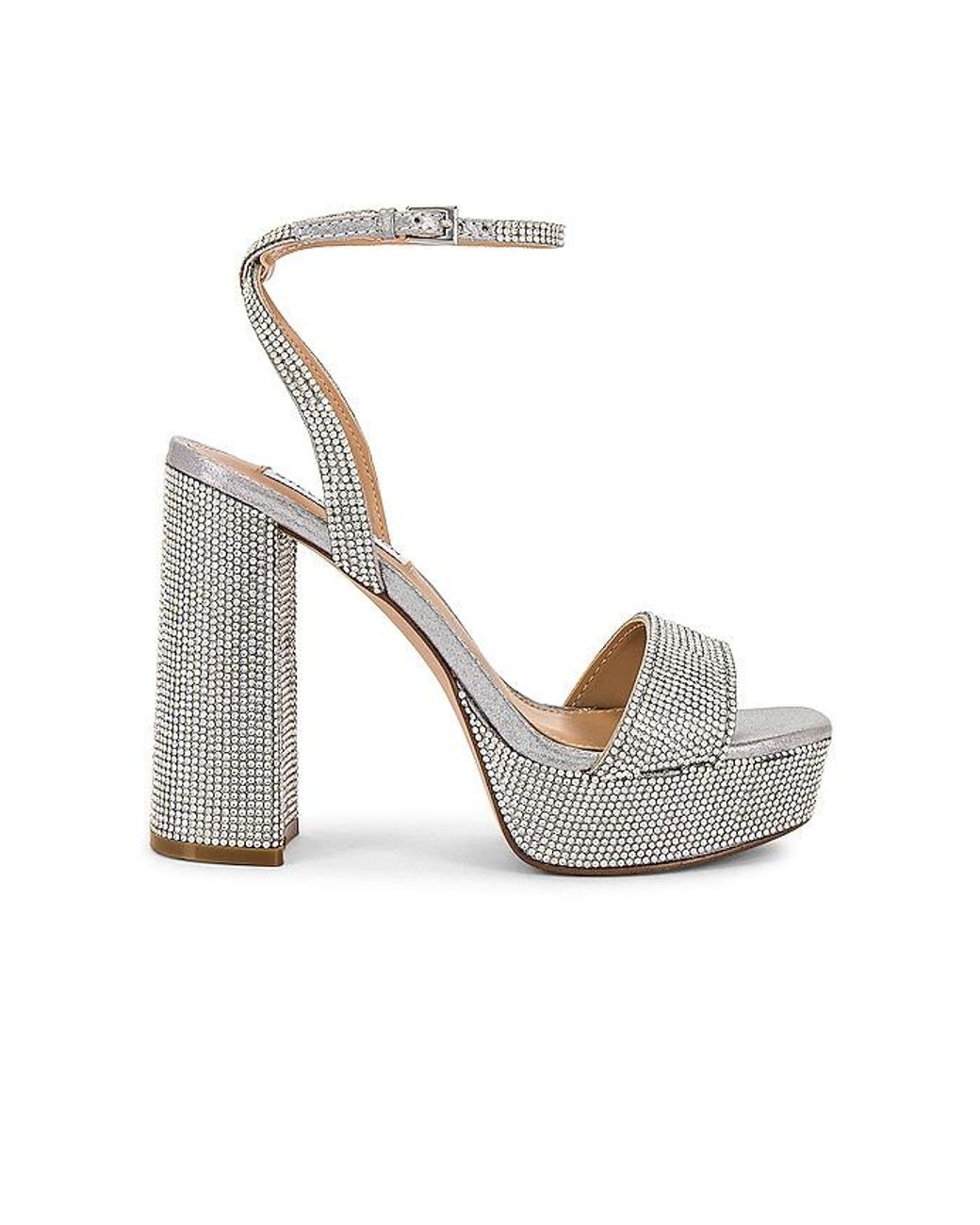 steve madden silver platform sneakers