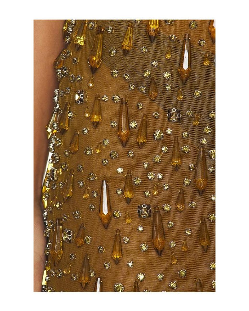 retroféte Metallic Zanie Crystal Dress