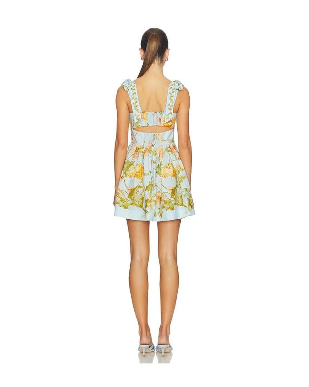 Cara Cara Yellow Tula Mini Dress