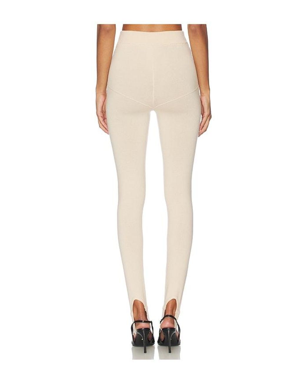 AYA MUSE White Knit Leggings