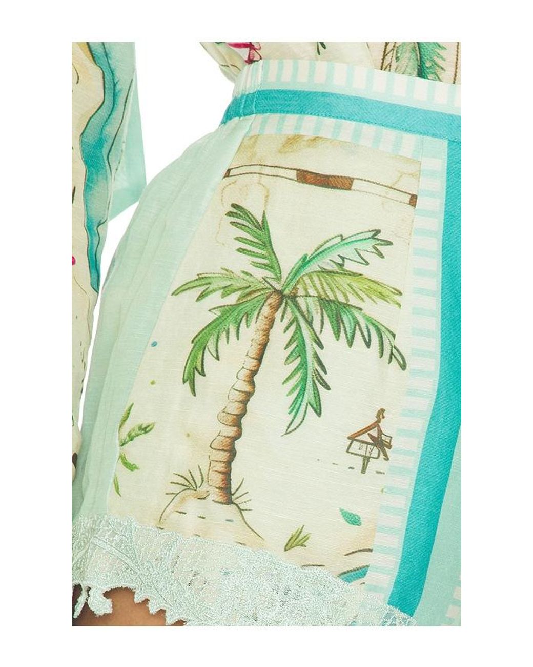 Shorts En Color Mint, Talla (También En M, S, Xs) FALGUNI SHANE PEACOCK de color Green