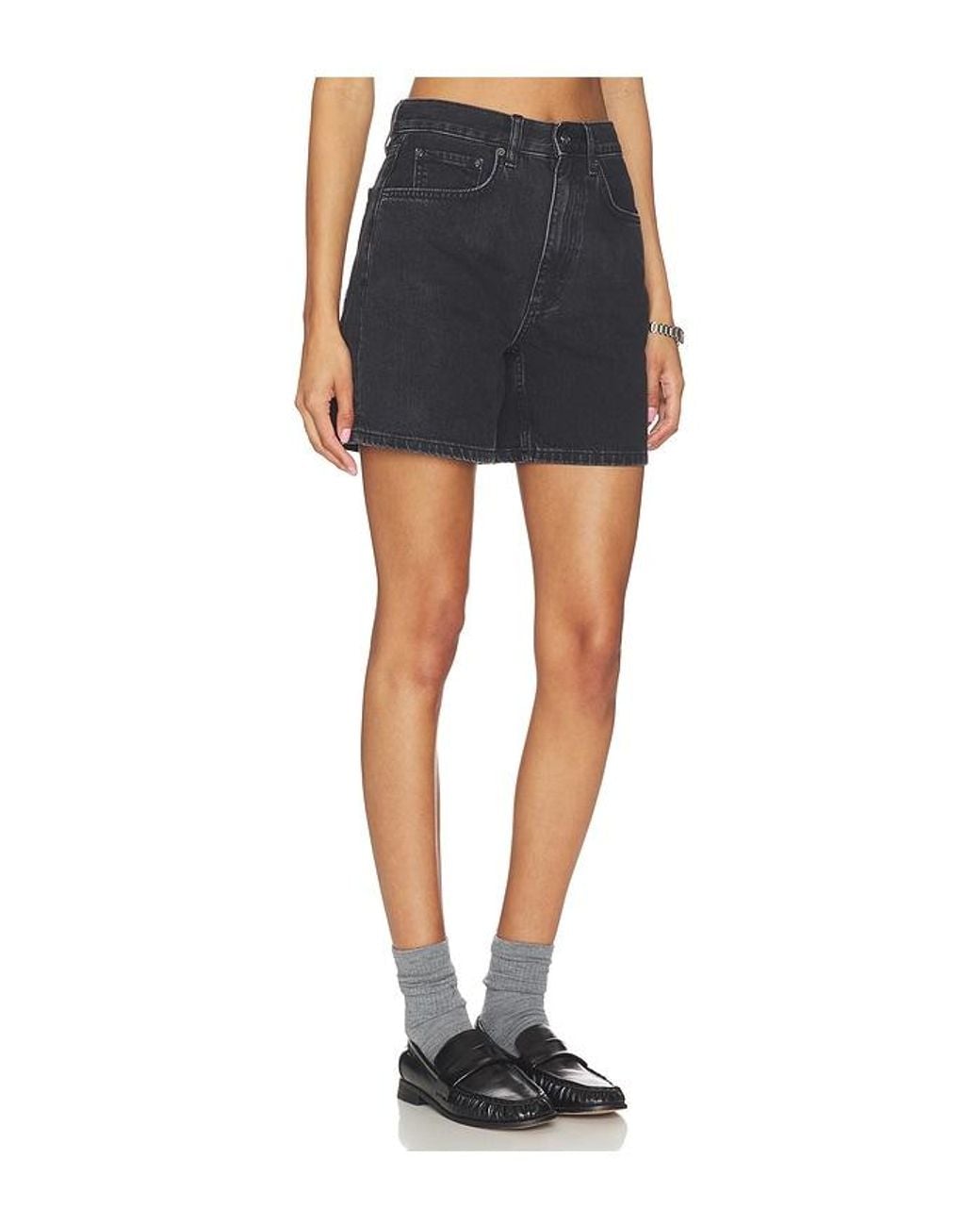 Anine Bing Blue Delaney Short