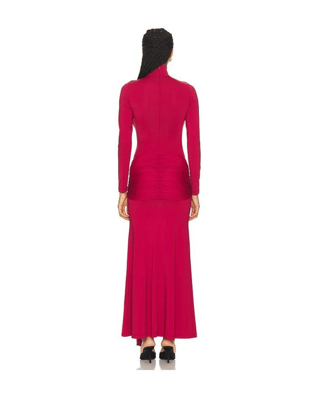 Bardot Red Alix Maxi Tie Front Dress