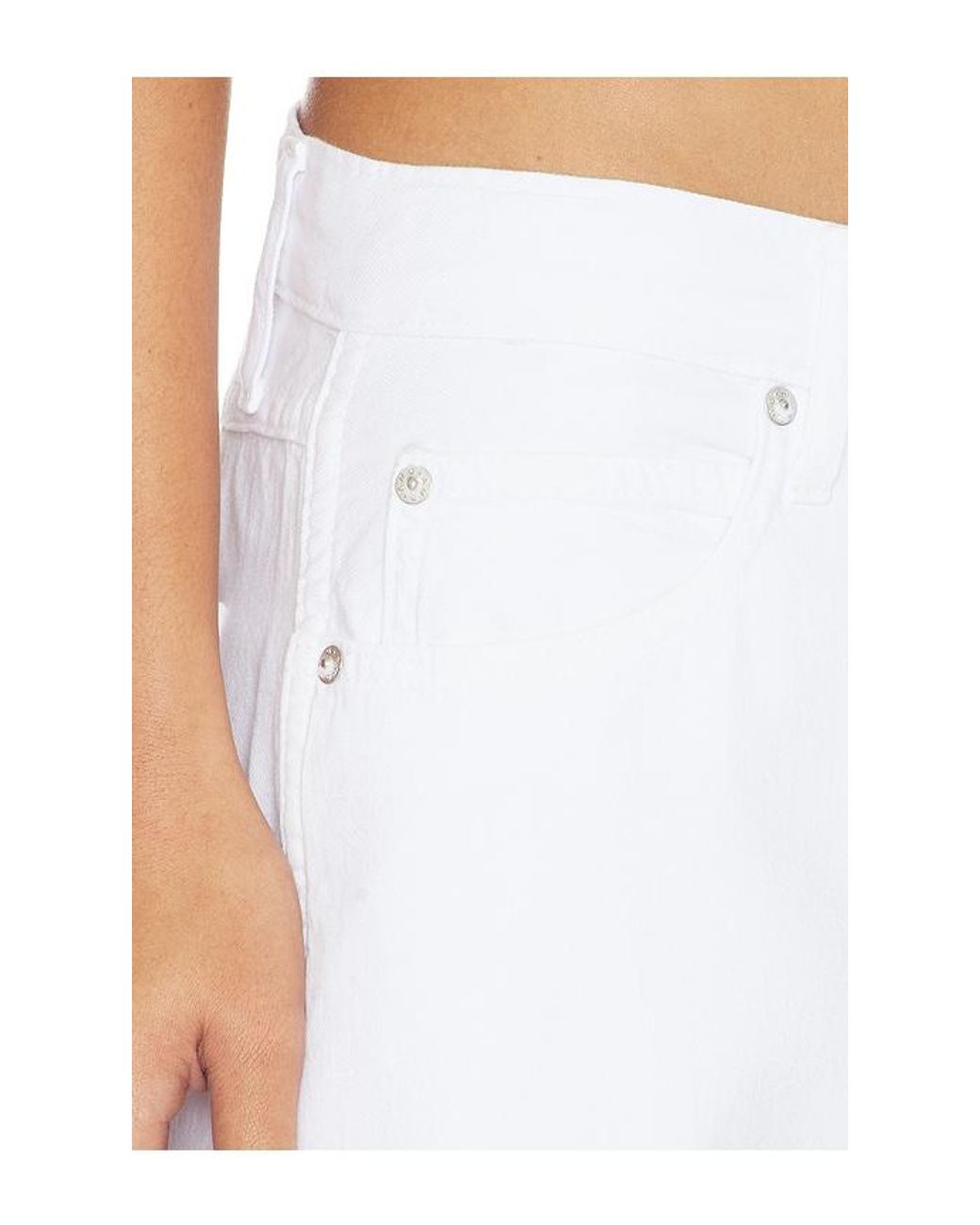 Amo Denim White Regina Wide Leg Jeans