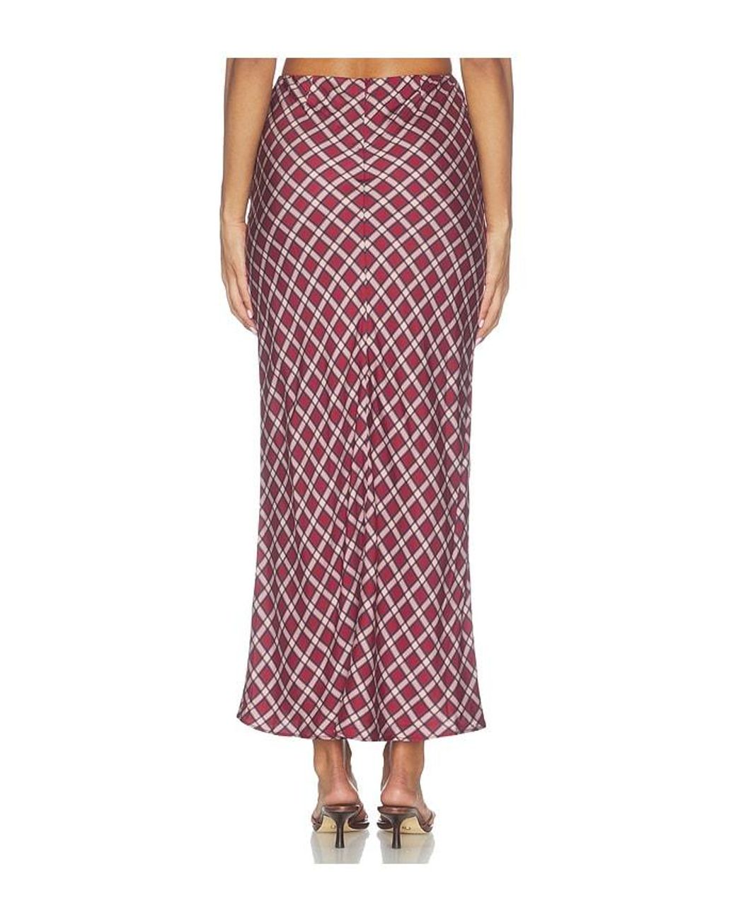 Tularosa Red Margo Midi Skirt