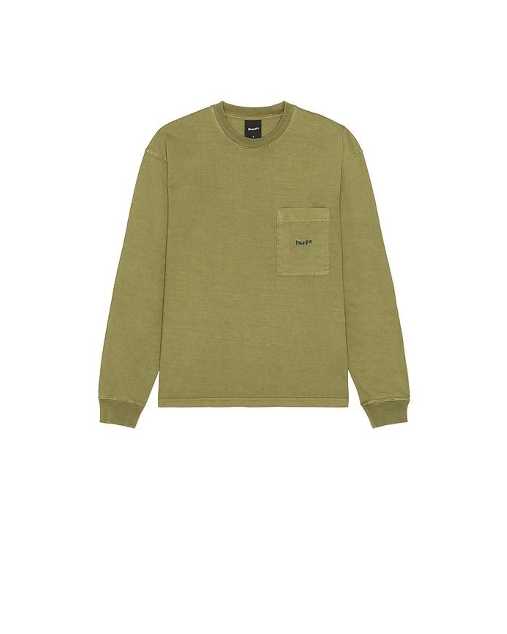 Huf Green 89 Heavyweight Long Sleeve Tee for men