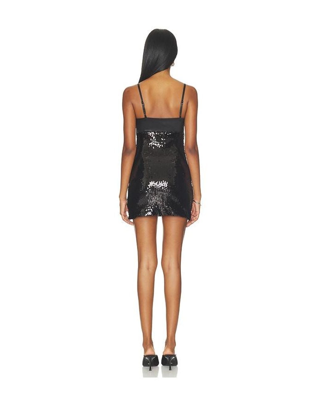 MORE TO COME Black Hayden Mini Dress