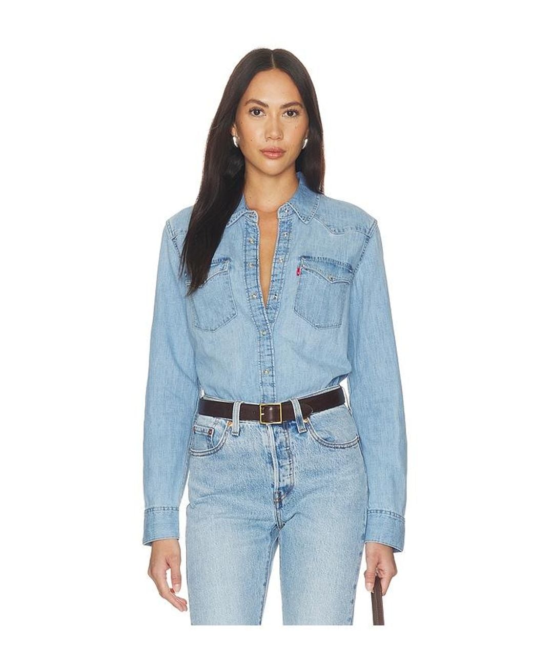 Levi's Blue Heritage Western Denim Shirt