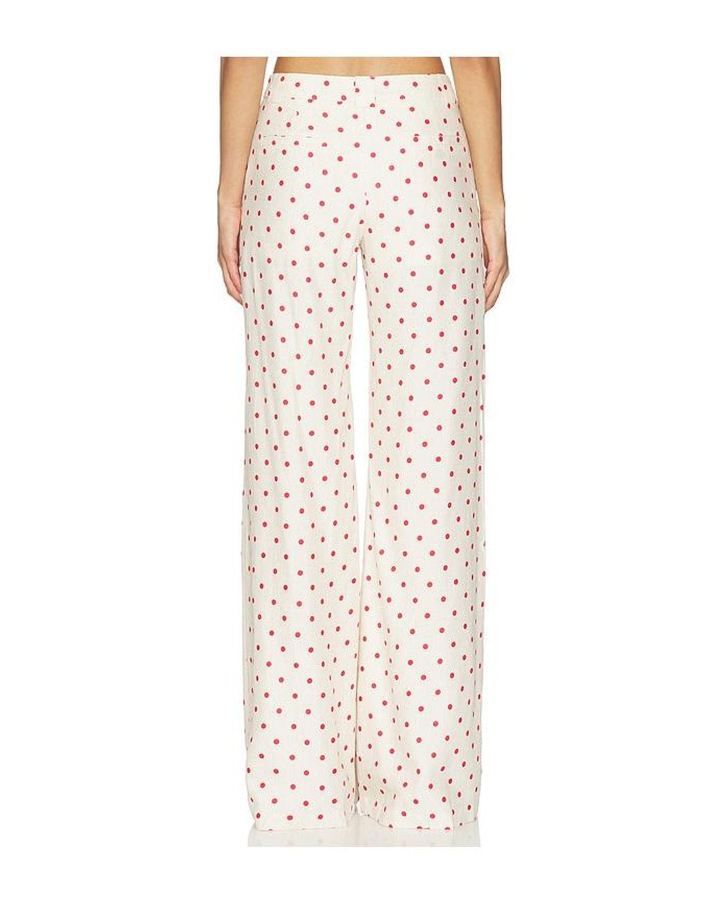Amanda Uprichard White X Revolve Saddler Pants