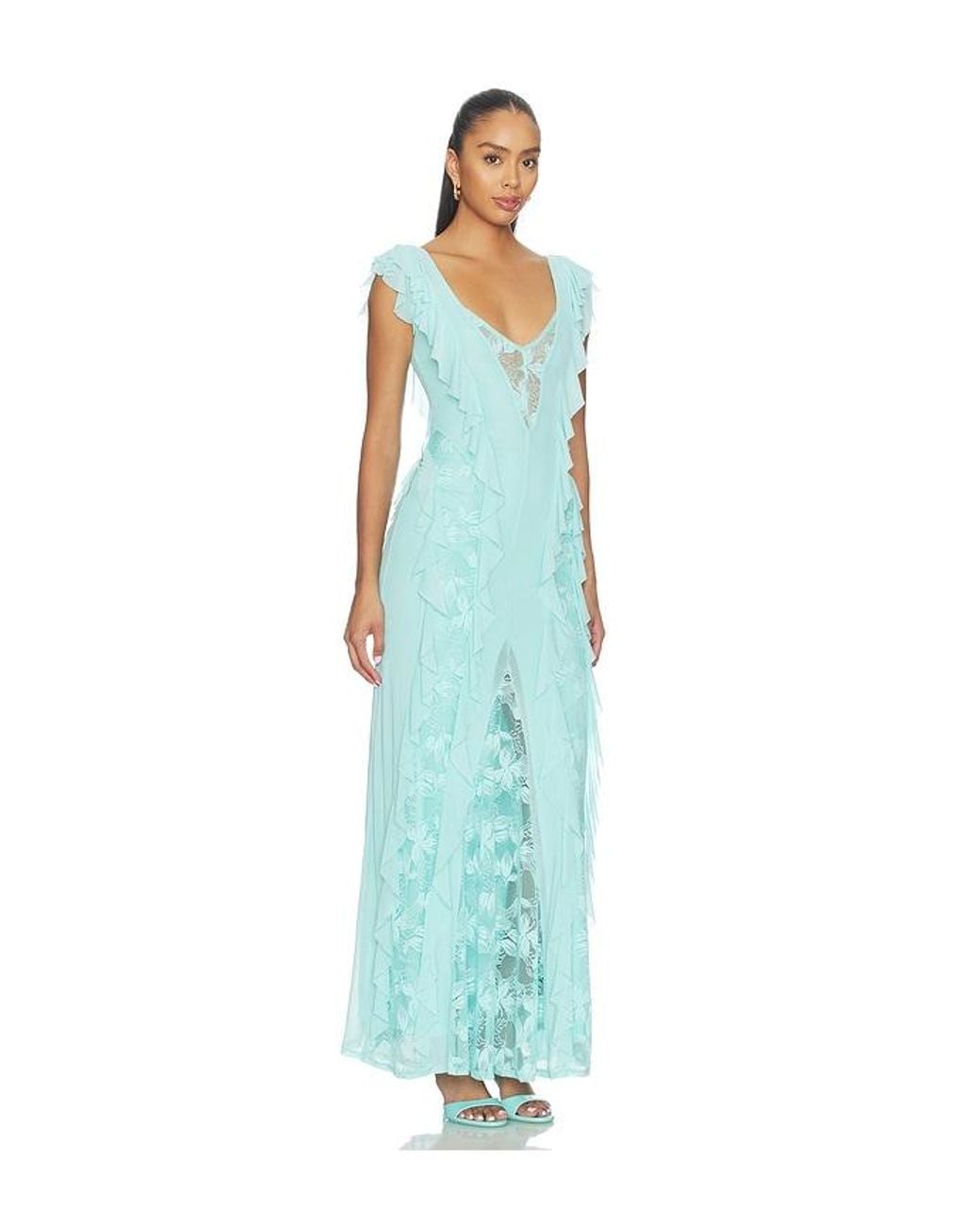 AFRM Blue Trista Dress