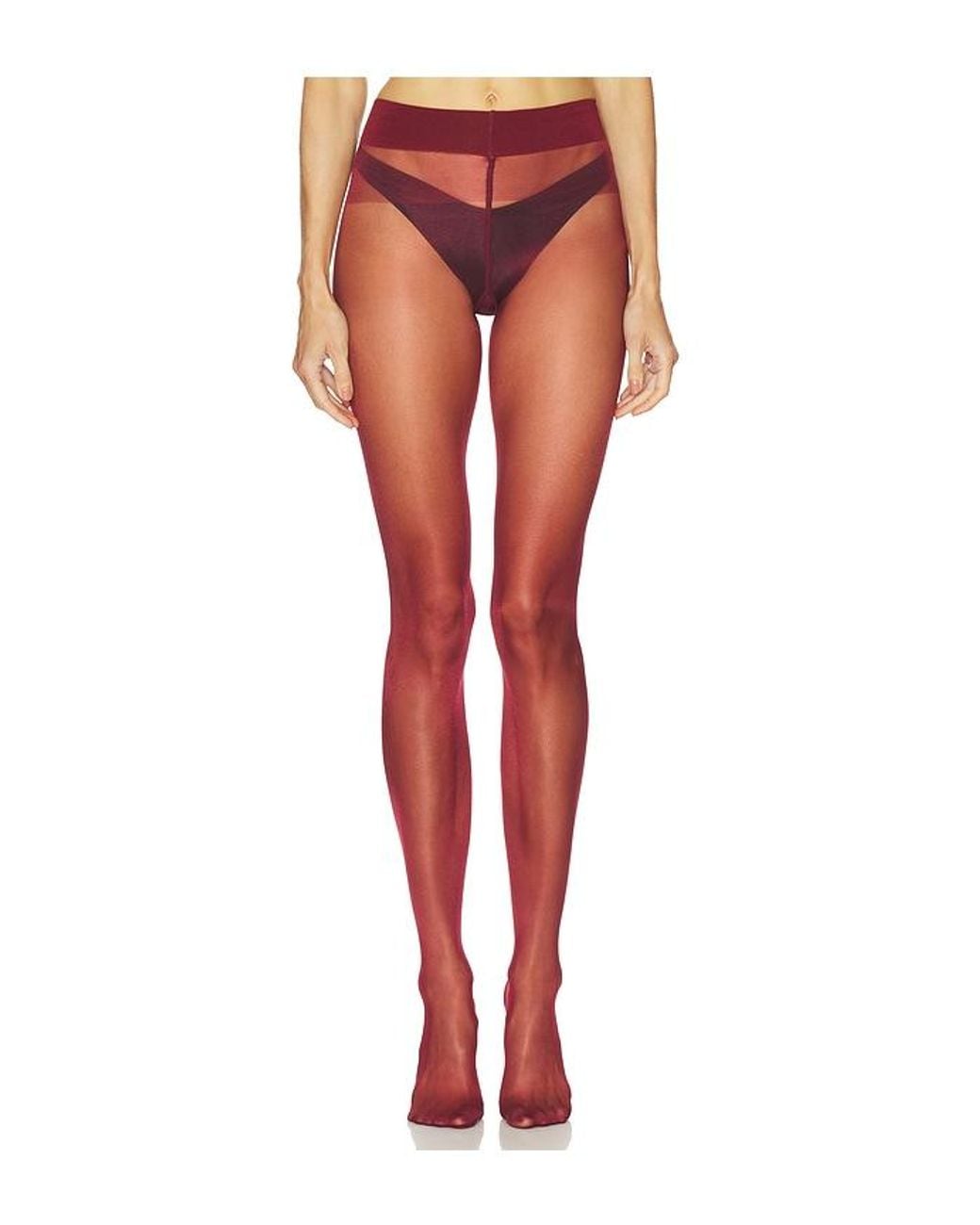 Wolford Red Satin Touch 20 Tights