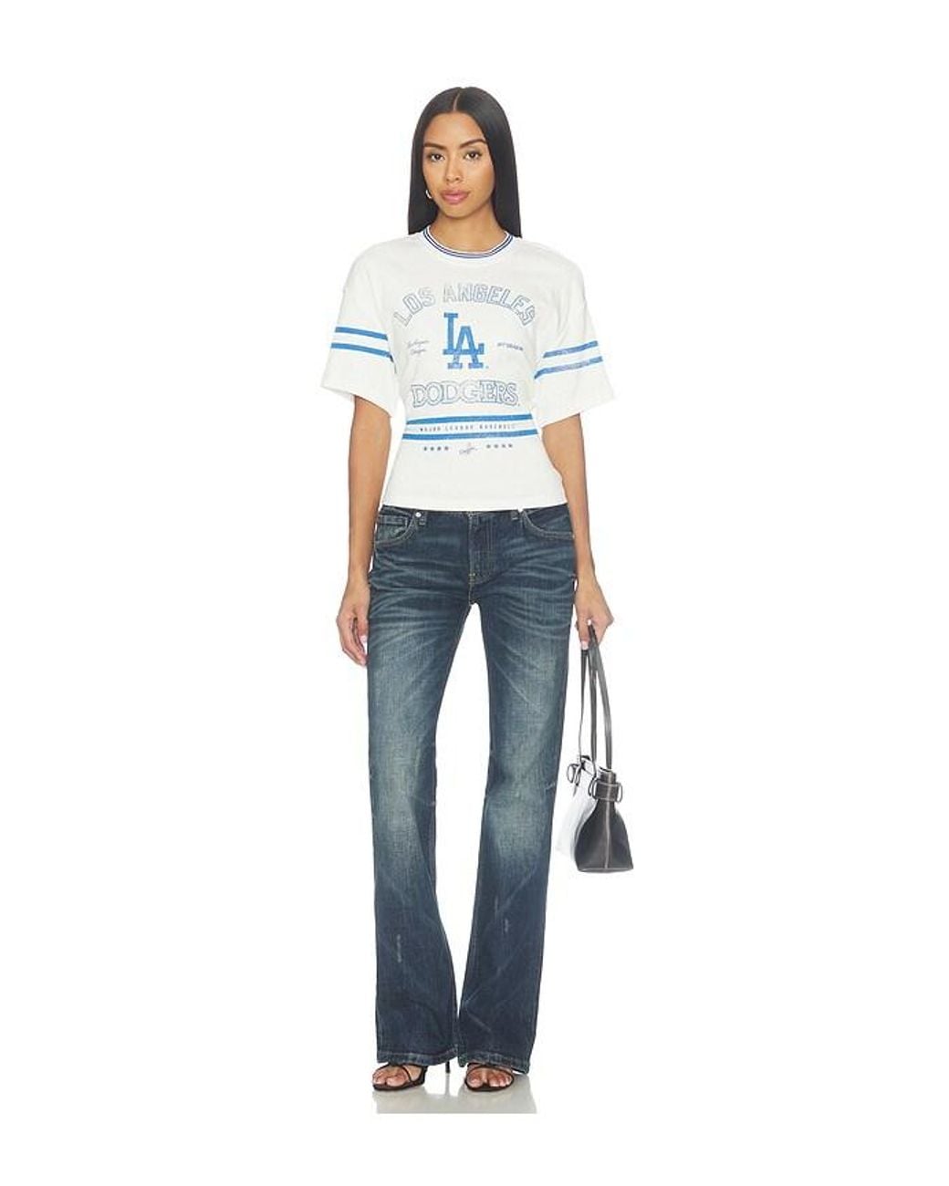 OFF SEASON White Femme Lace-Back Graphic Tee