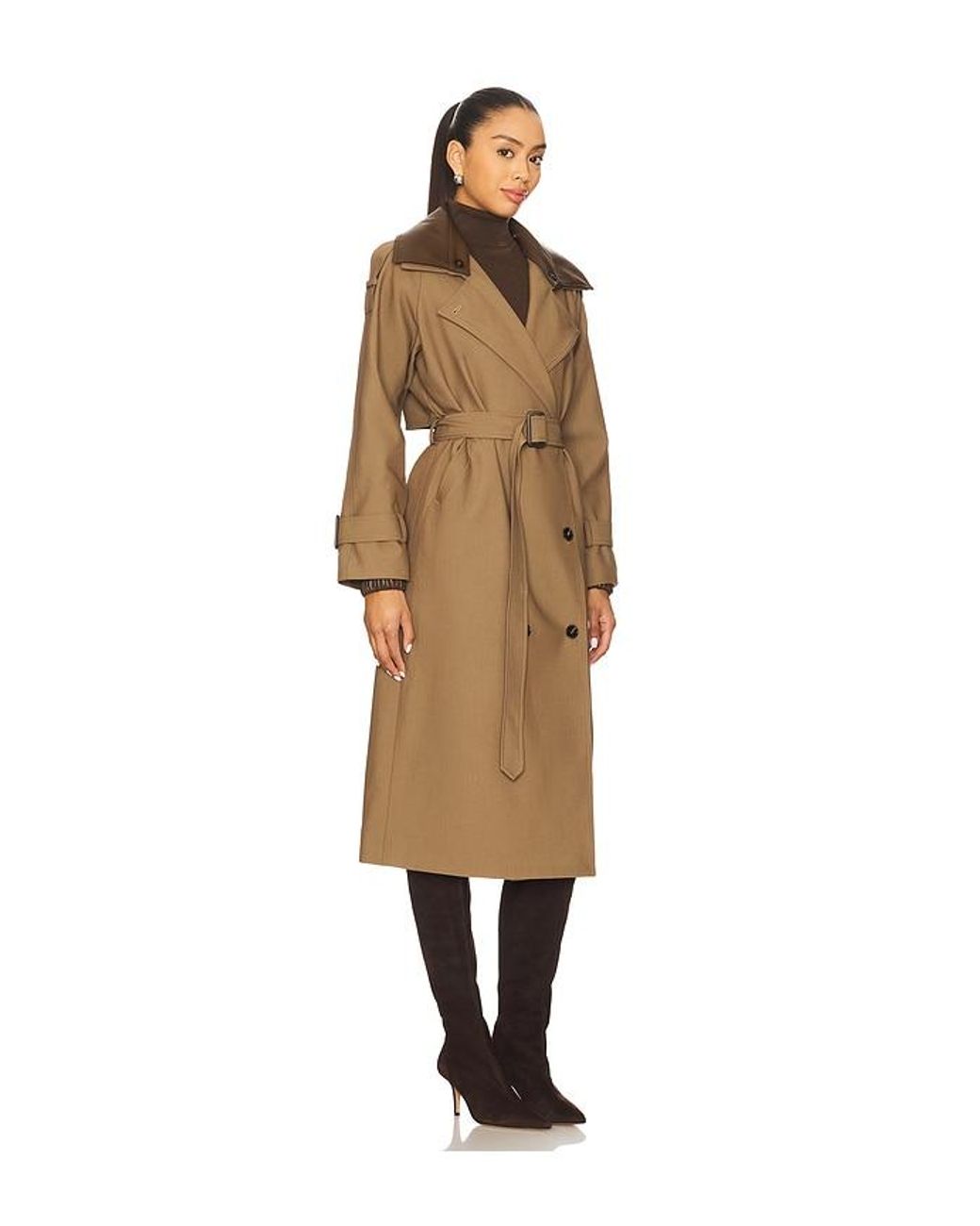 Line & Dot Natural Linden Trench Coat