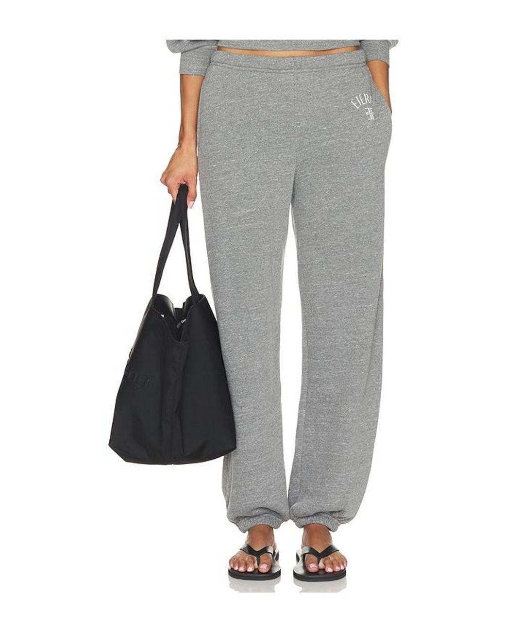 ÉTERNE Gray Tri-Blend Fleece Boyfriend Pocket Sweatpant