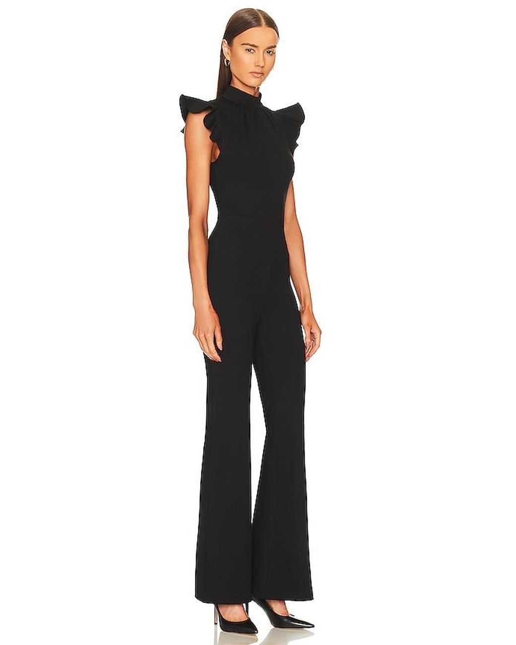 Amanda Uprichard Black X Revolve Davina Jumpsuit