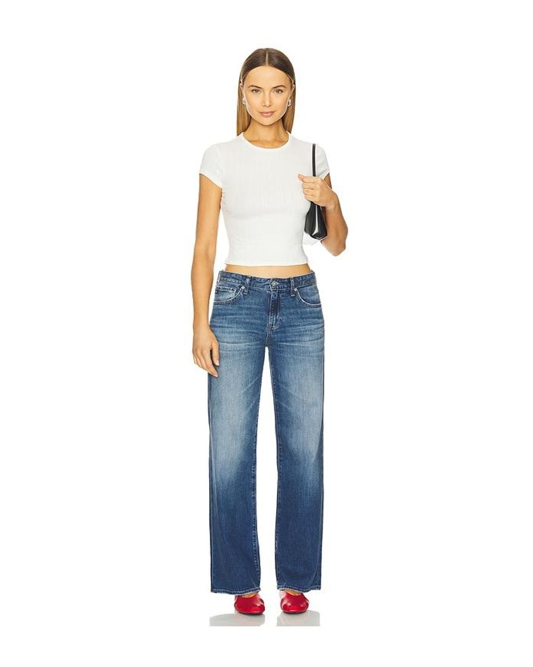 Free People Blue X Intimately Fp Wait A Minute Baby Tee