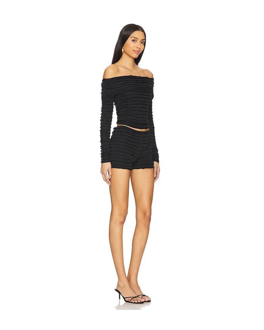 superdown Black Jessamine Short Set