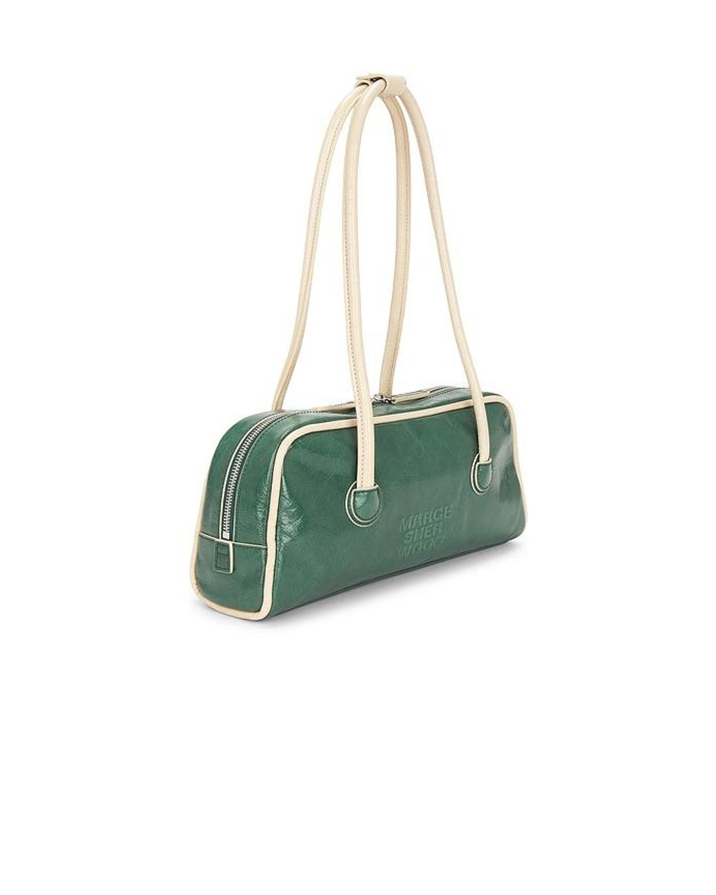 MARGE SHERWOOD Green Soft Boston Bag