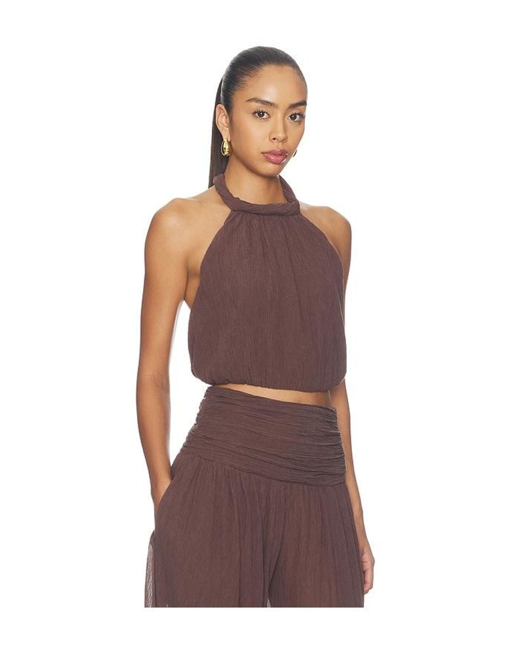 Camila Coelho Red Mirelle Top