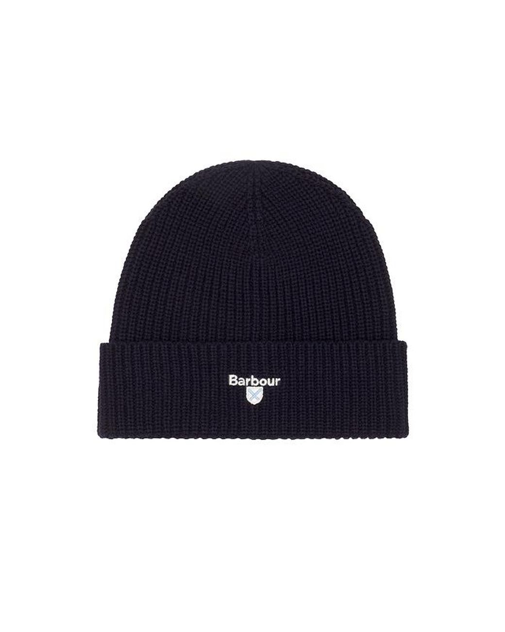 Barbour Blue Cascade Beanie & Scarf Set for men