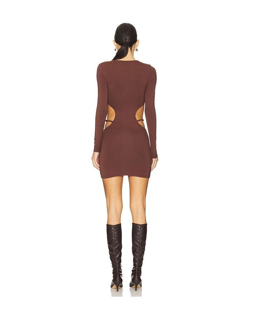 ROBE TORIANNA en Chocolate superdown en coloris Red